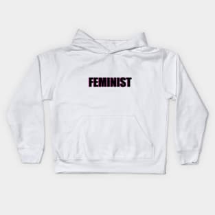 FEMINIST (pink) Kids Hoodie